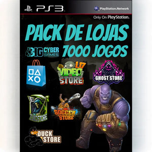 Pack 7000 Jogos Ps3 Mídia Digital Wiser Games