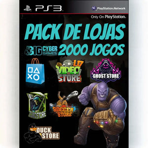 Pack 2000 Jogos Ps3 Mídia Digital - Big Cyber Games