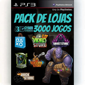 Pack 3000 Jogos Ps3 Mídia Digital - Big Cyber Games