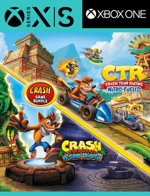 Pacote Crash Bandicoot N. Sane Trilogy + CTR Nitro - Fueled – Xbox One e Xbox Series X|S Digital - Big Cyber Games