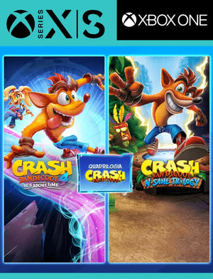 Crash Bandicoot - Pacote Quadrilogia – Xbox One e Xbox Series X|S Digital - Big Cyber Games