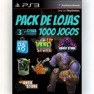Pack 1000 Jogos Ps3 Mídia Digital - Big Cyber Games