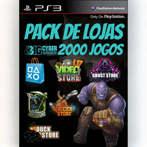 Pack 2000 Jogos Ps3 Mídia Digital - Big Cyber Games
